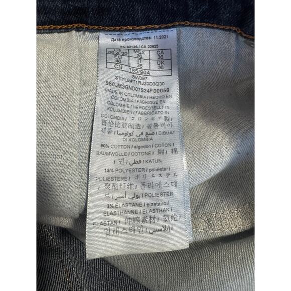 GUESS Jeans Men’s 36x30 Blue Denim – Y2K Streetwear Inspired, Retro 2000s Vibe - Picture 8 of 8